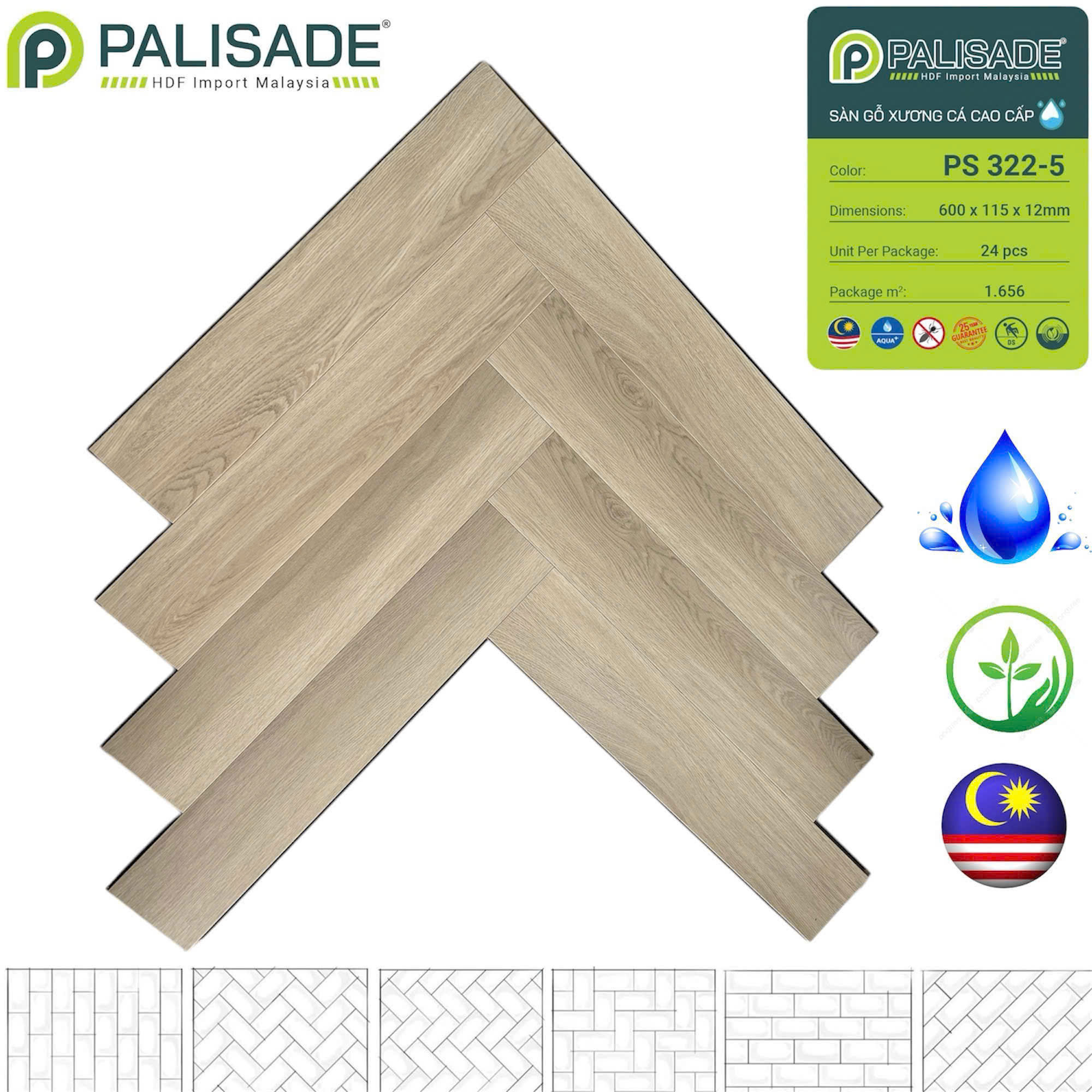 Sàn gỗ Palisade PS 322-5